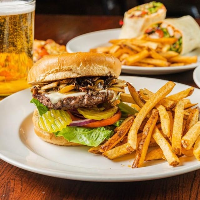 The Back 9 Mushroom Burger.
